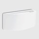 image 2 of ValueLights Pair Of Modern Planter Style White Ceramic Wall Lights White