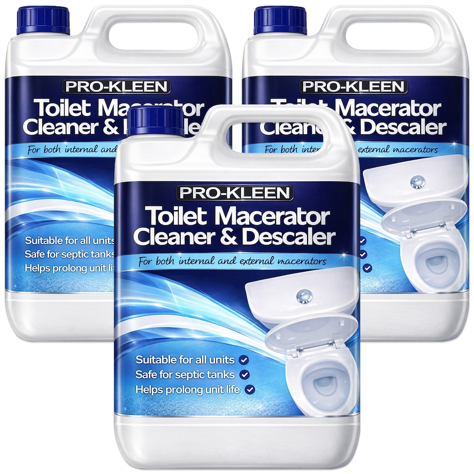 Pro-Kleen Toilet Macerator Cleaner & Descaler 15L - Highly Concentrated, Long-Lasting Formula, Compatible With All Saniflo Pump