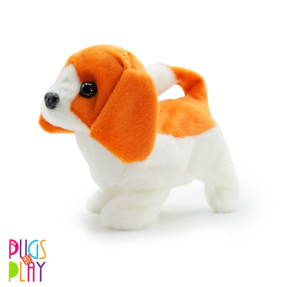 image 1 of Pugs at Play Buddy Interactive Walking Dog Plush Toy