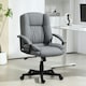 image 8 of HOMCOM Swivel Executive Office Chair Mid Back Chair w/ Arm, Grey