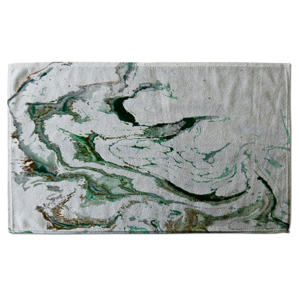 image 1 of Green Marble (Kitchen Towel)