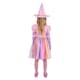 image 4 of Pastel Rainbow Witch Girls Fancy Dress Costume Kids Medium - Age 7-9