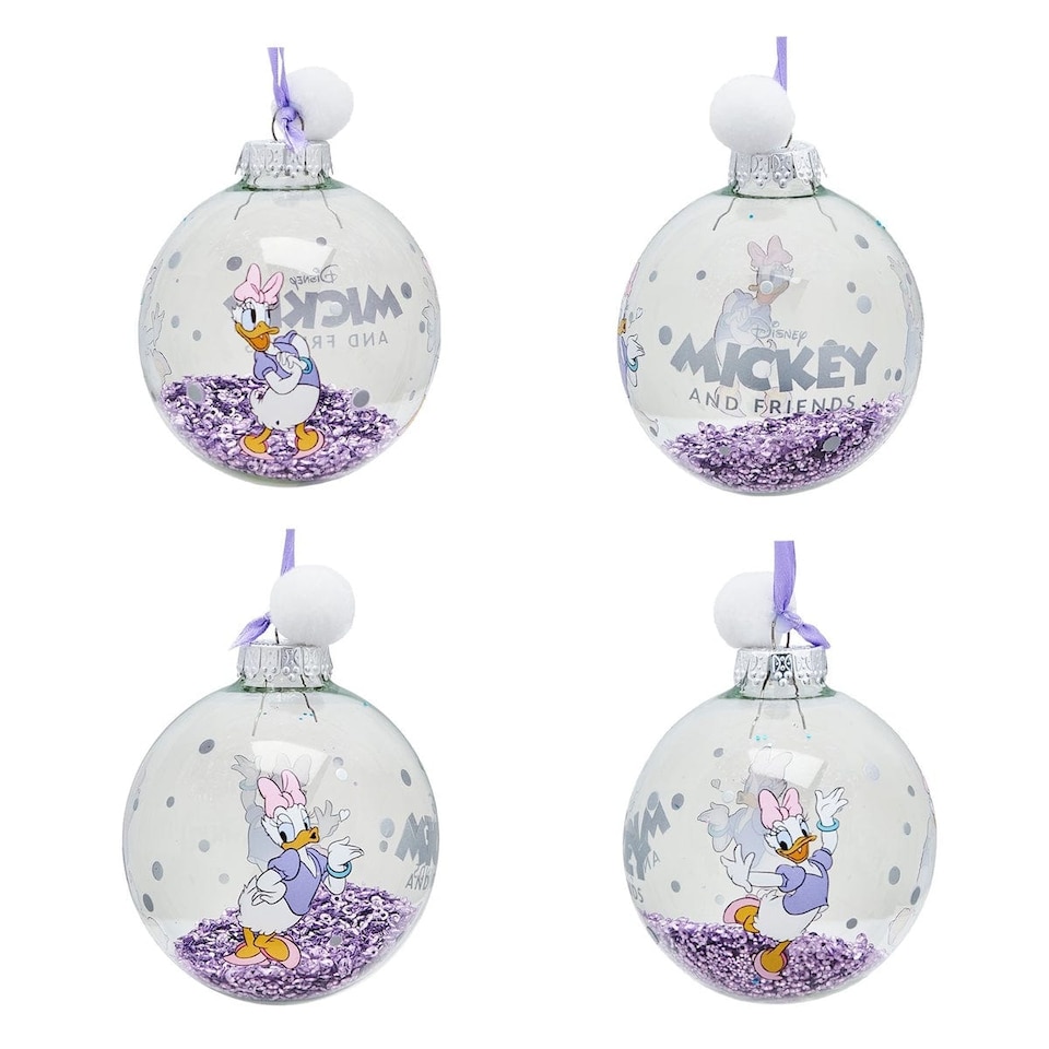 image 1 of Widdop Gifts Disney Mickey and Friends Set of 7 Christmas Tree Baubles