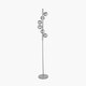 image 3 of Glass Ball and Grey Metal Floor Lamp For Living Room