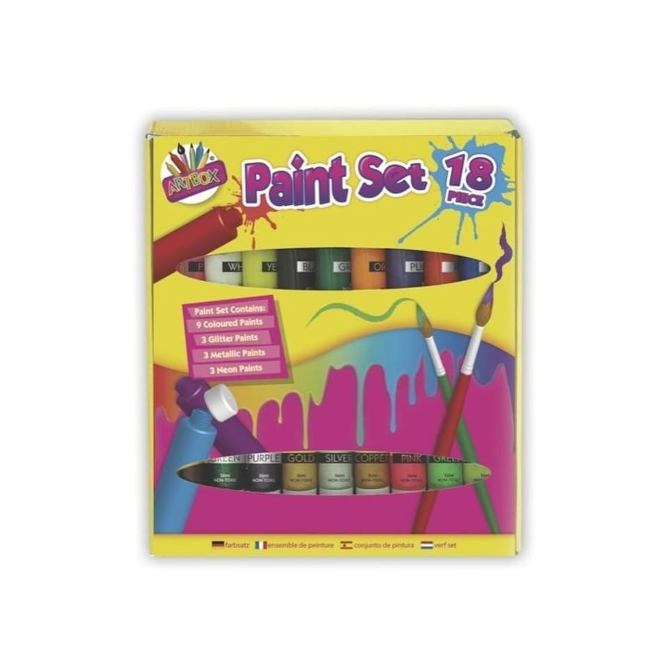 image 1 of Pack of 18 18x36ml Craft Paint Set