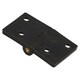 image 4 of Black Reinforced Nylon Plastic Hinge 38x67mm Italian Made Industrial Quality 4PK Black