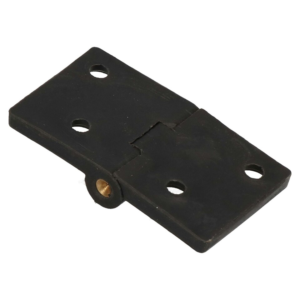 image 1 of Black Reinforced Nylon Plastic Hinge 38x67mm Italian Made Industrial Quality 4PK Black