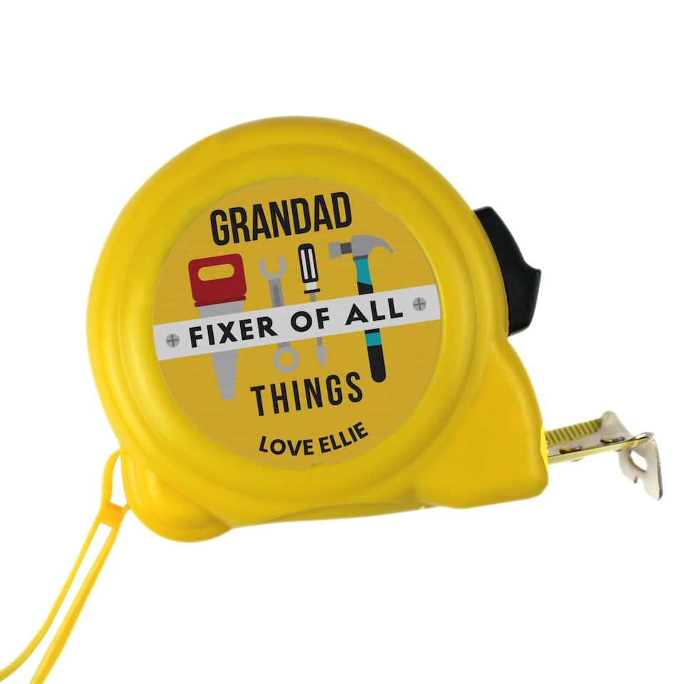 image 1 of Personalised Fixer of All Things Tape Measure