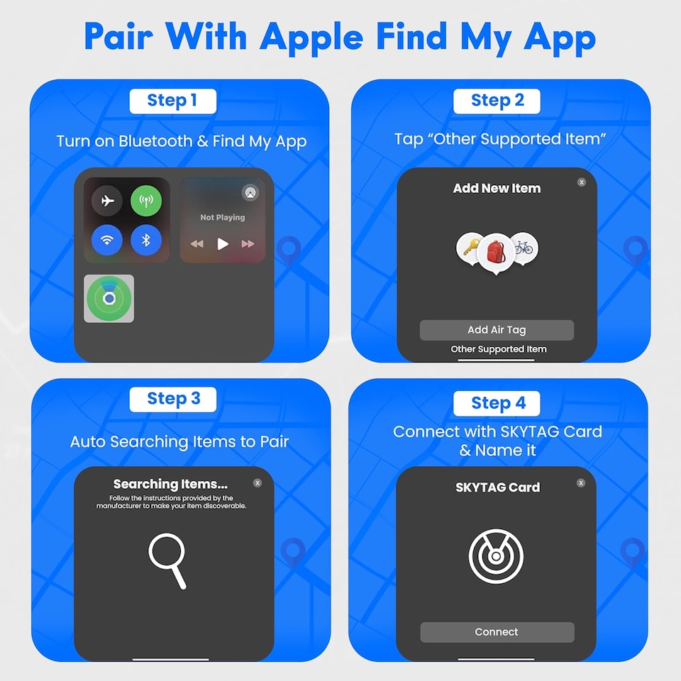 image 1 of Card Tracker (IOS Only) Wallet GPS Tracker Compatible with Apple Find My App