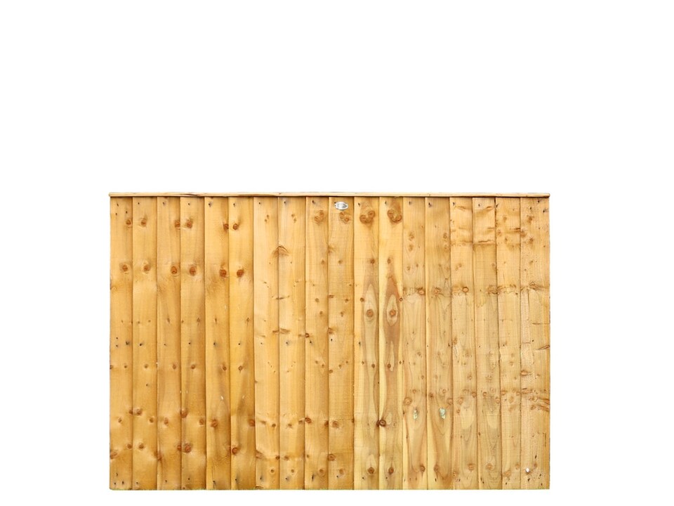 image 1 of eDecks Vertilap Featheredge Timber Fence Panels, 6ft x 4ft - Pack of 5