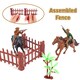 image 5 of Wild West Cowboy Toy Set with Horses Stagecoach and Accessories