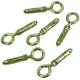 image 5 of 8mm Close Hook Anchor Eye Bolt Rawl Expansion Bolts Shield Wall 6 Pack