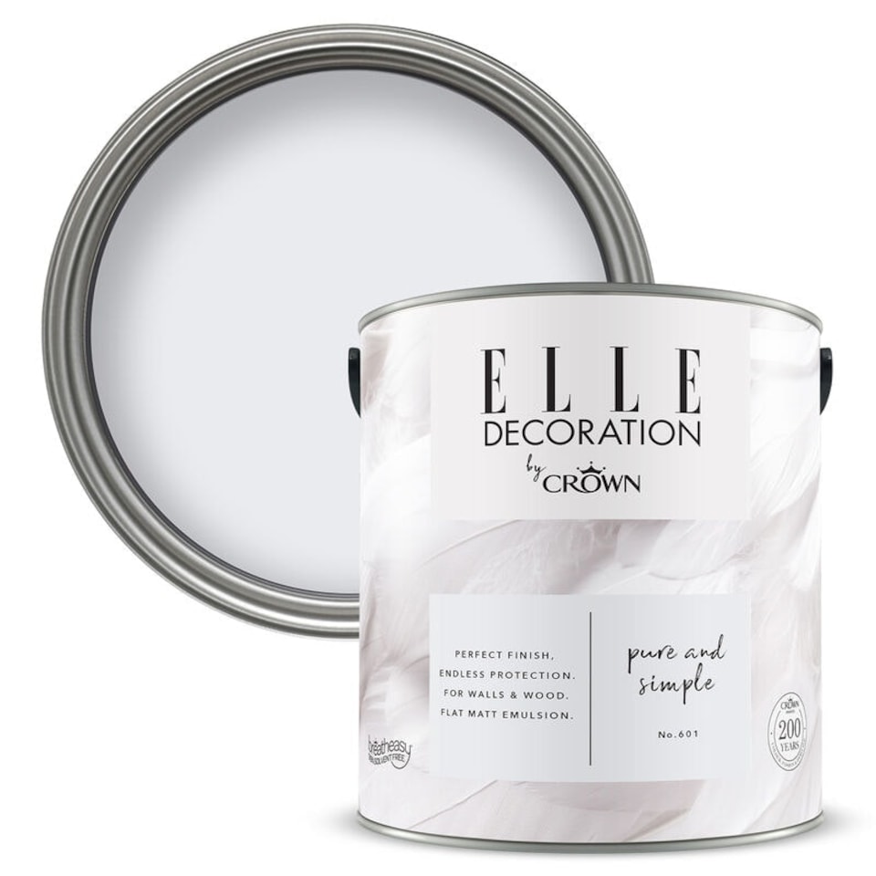 image 1 of Elle (Crown) Flat Matt Pure & Simple (601) 2.5L