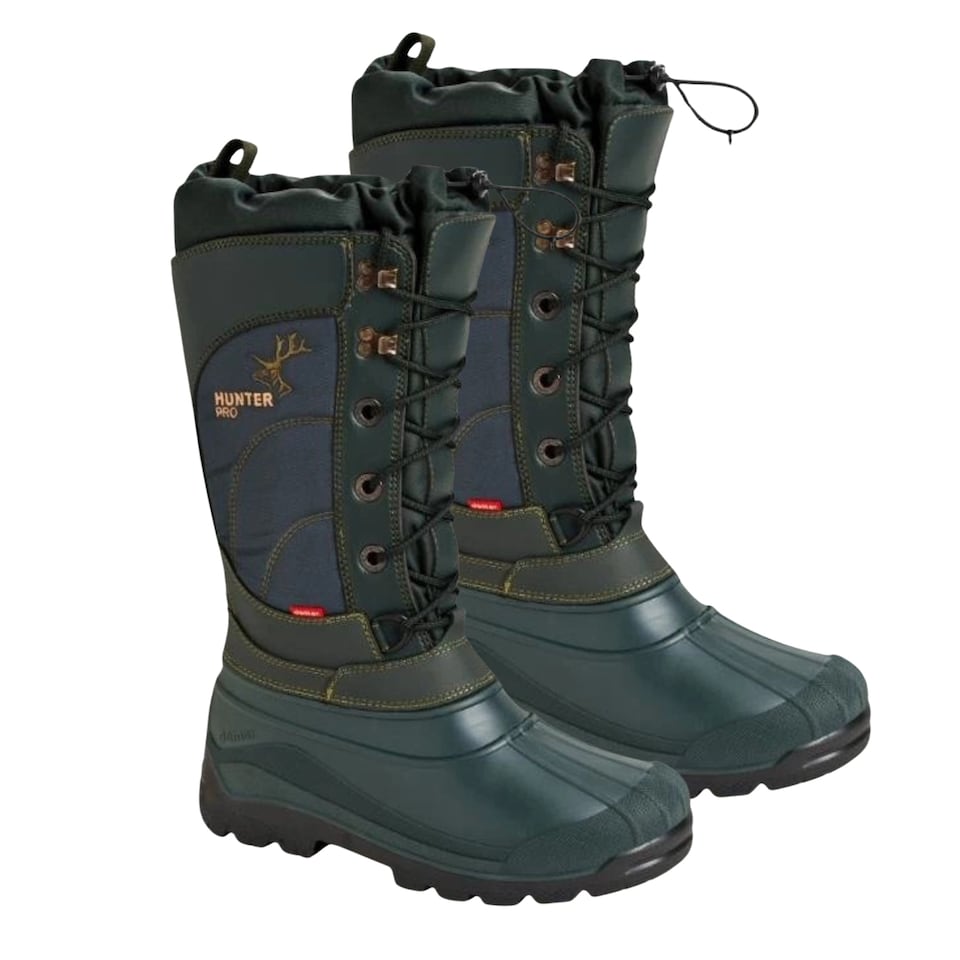image 1 of Hunter Pro Men's Winter Boots Wool Lined Green Hunting Snow Boots EU47