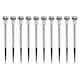 image 1 of Kingavon Colour Changing Solar Pathway Lights - Silver - Pack of 10 Black