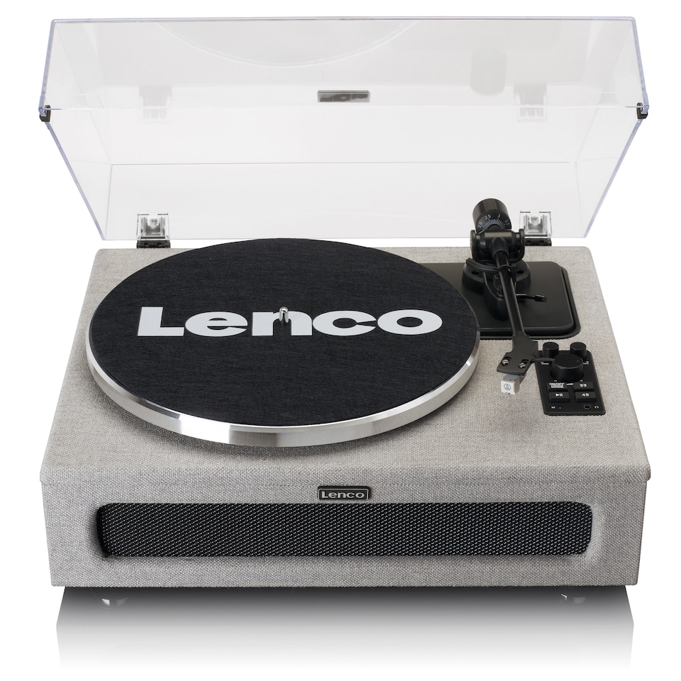 image 1 of LENCO LS-440GY - Turntable with 4 built-in speakers - Fabric