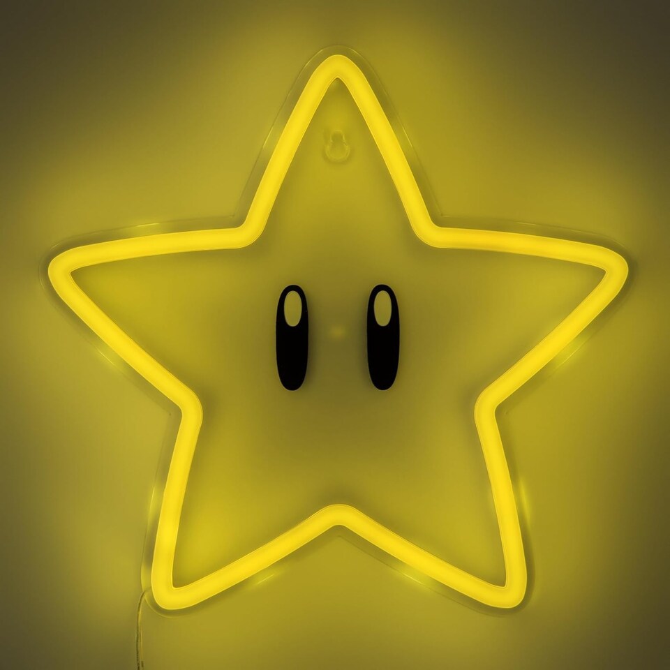 image 1 of Super Mario Super Star LED Neon Light