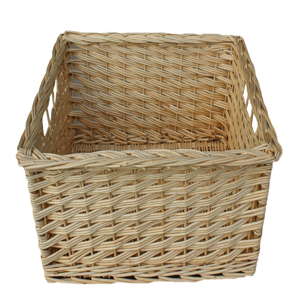 image 1 of Wicker Medium Kitchen Storage Basket | Brown | Brown