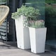 image 2 of FURU Square Tall Planters with Insert - 55x29.5x29.5 cm | White | 1