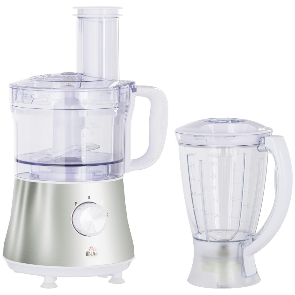 Food Processor 1.5L Blender Blades Slicing Grating Discs 500W