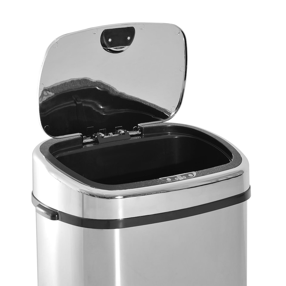 image 1 of HOMCOM 68L Sensor Dustbin Stainless Steel Automatic Kitchen Waste Bin Silver | Silver | 1