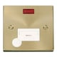 image 1 of SE HOME Satin / Brushed Brass 13A Fused Connection Unit With Neon With Flex White | Satin Brass