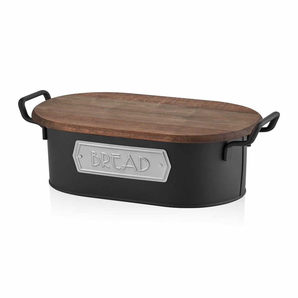 image 1 of Black Bread Bin