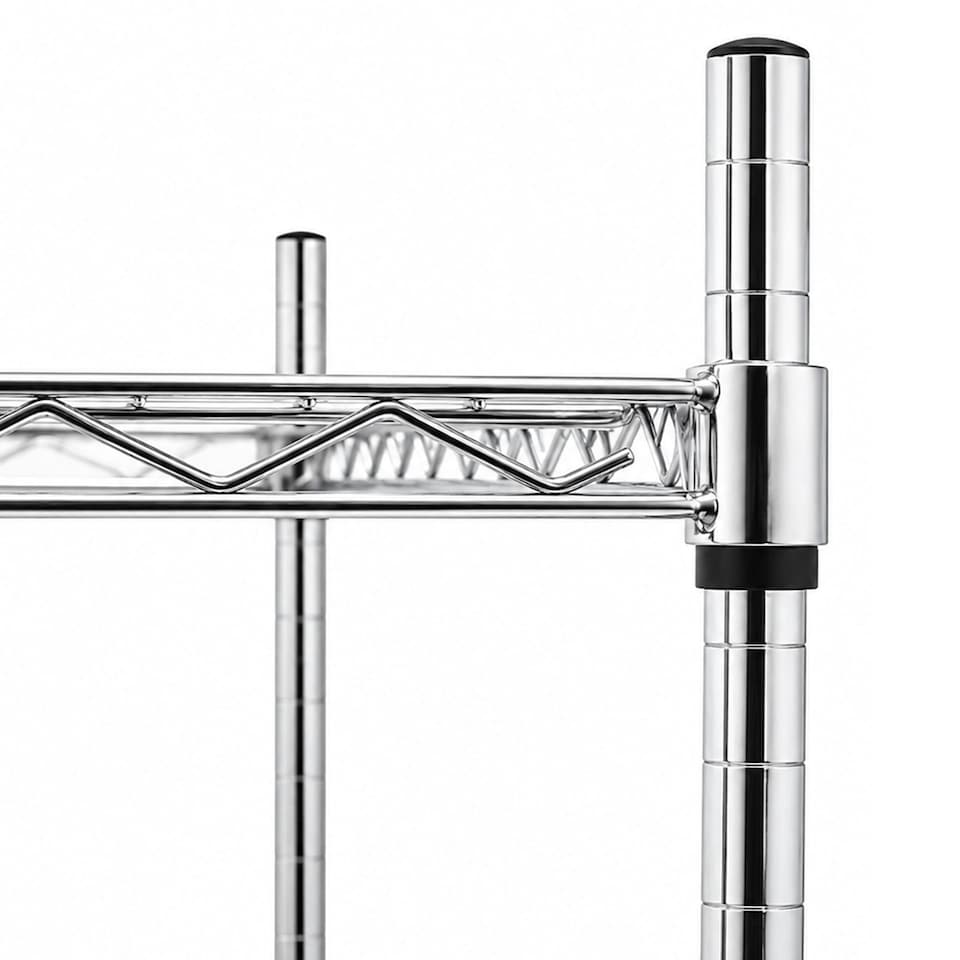 image 1 of 5 Tier Heavy Duty Steel Wire Rack Shelf Storage Shelving Unit