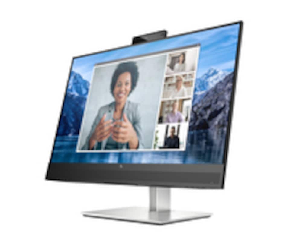 image 1 of HP E-Series E27m G4 QHD USB-C Conferencing Monitor, 68.6 cm (27"), 2560 x 1440 pixels, Quad HD, LCD, 5 ms, Black, Silver | Black | Black, Silver | 59.7 cm