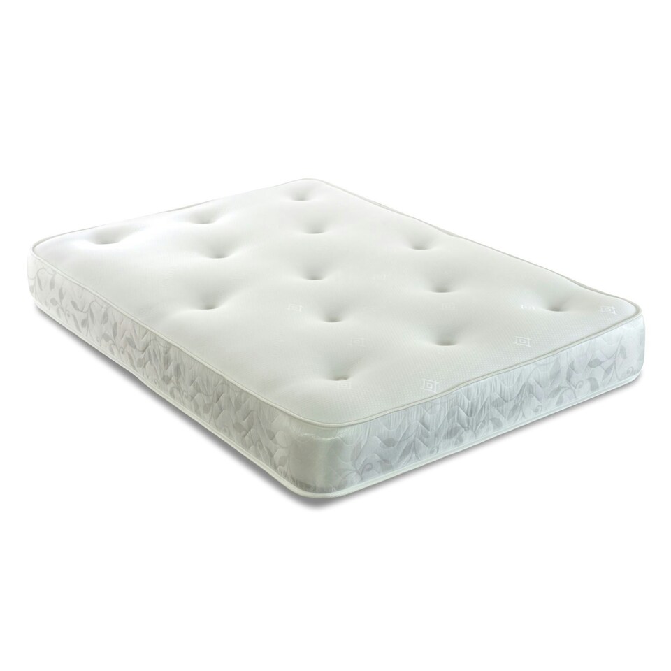 image 1 of Galaxy Hand-Tufted Hybrid Mattress - 20cm Deep, Quilted Soft Sleep Surface | White | Double