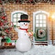 image 2 of Outsunny 6FT Inflatable Snowman with Candy Cane and Gift Box for Party