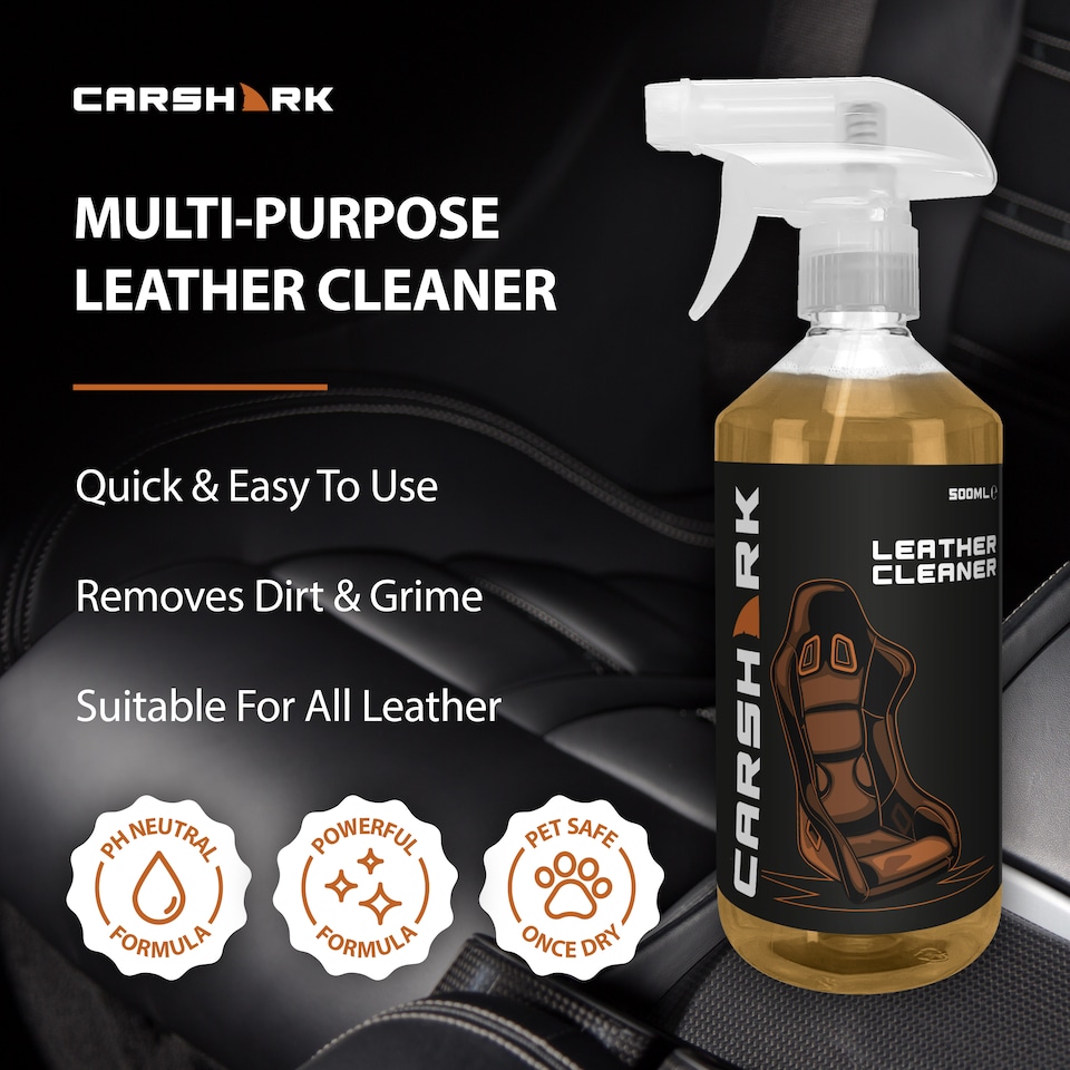 image 1 of CARSHARK Leather Cleaner 500ml - Clean & Restore