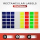 image 2 of Pack of 120 White 19x25mm Rectangular Labels - Send 2 Pack