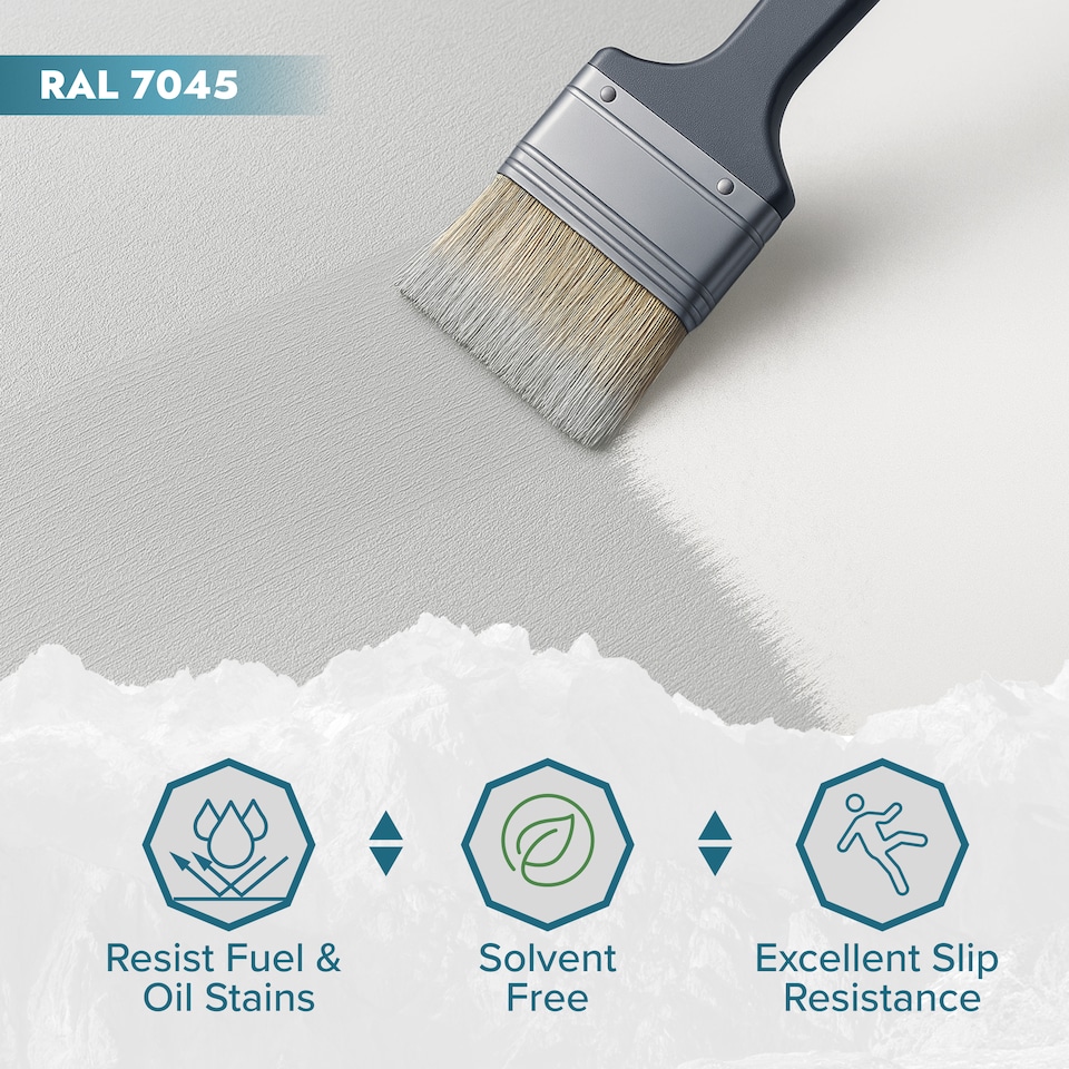 image 1 of Polar Concrete Stain Durable Slip Resistant Solvent Free | Grey | Mid Grey | 5 litre