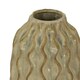 image 2 of Sabbia Collection Tall Wave Vase - Ceramic - L20 x W20 x H47 cm - Brown Brown