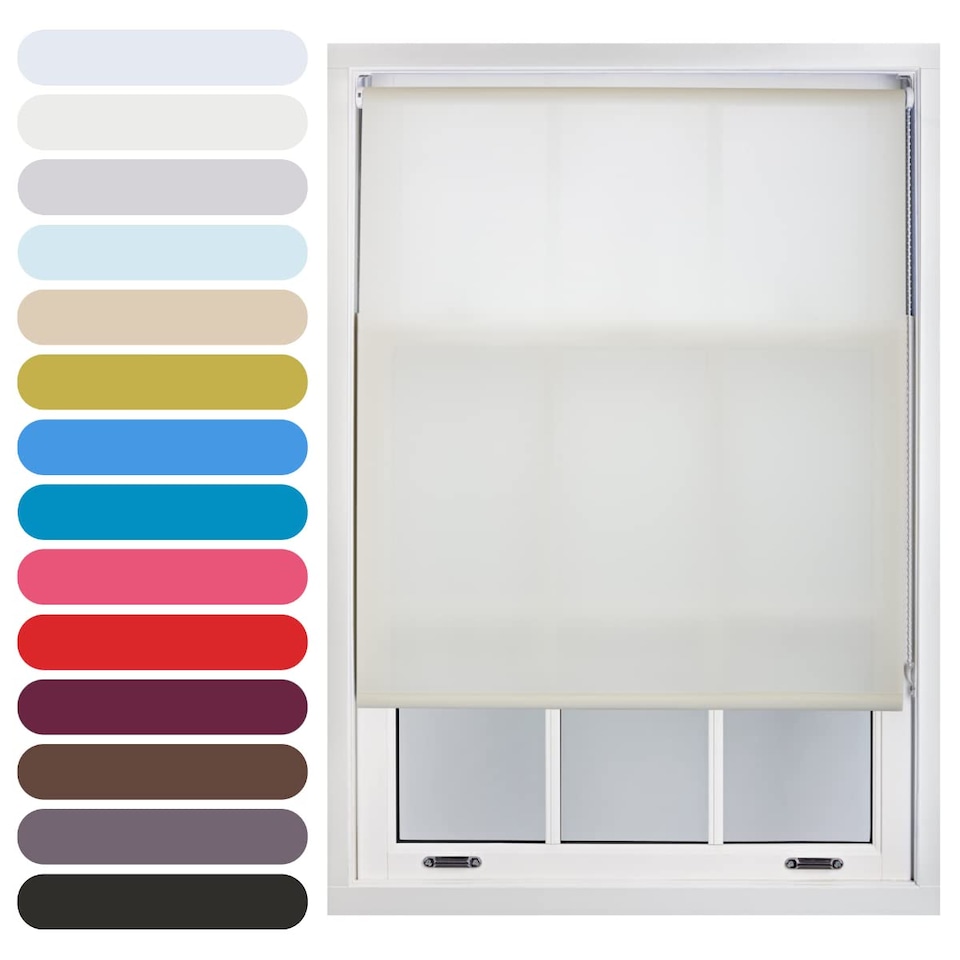 image 1 of 140cm Wide Daylight Roller Blind 165cm Drop | Cream | Cream