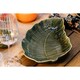 image 6 of Mikasa Serving Dish Green Stoneware Leaf Shaped 31.5cm | Green
