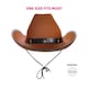 image 5 of Brown Studded Cowboy Hat & Red Paisley Bandana | Multi | 12