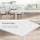 image 6 of Vonhaus White Height Adjustable Standing Desk 140x60cm