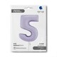 image 2 of Satin Lilac Number 5 Giant Foil Helium Balloon 102cm / 40 in