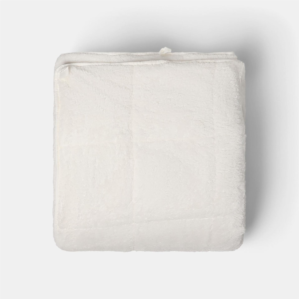 image 1 of OHS Teddy Fleece 8kg Weighted Blanket Sensory Sleep Therapy 150 x 200cm