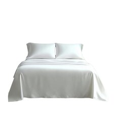 Microfibre Soft Touch Flat Sheet Plain Dyed Bed Linen White | White | Single