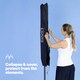 image 6 of LIVIVO 4 Arm Rotary Clothes Airer Charcoal