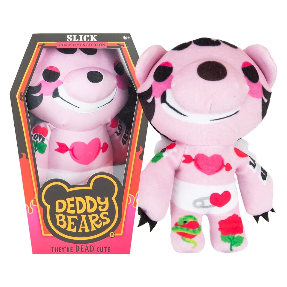 image 1 of PMS Deddy Bears Slick Soft Toy with Coffin 30cm x 12.8cm Multicolour