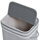 image 8 of HOMCOM 70L Wood Laundry Basket A Compartment Flip Lid Removable Lining Grey