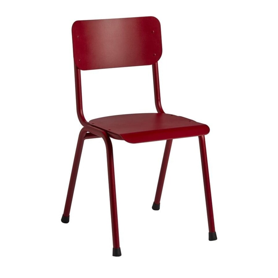 Quinine Sidechair - Aluminium - Red Ral 3011 Red