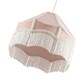 image 3 of Traditional Victorian Empire Lampshade in Soft Blush Pink Velvet with Tassels | Pink