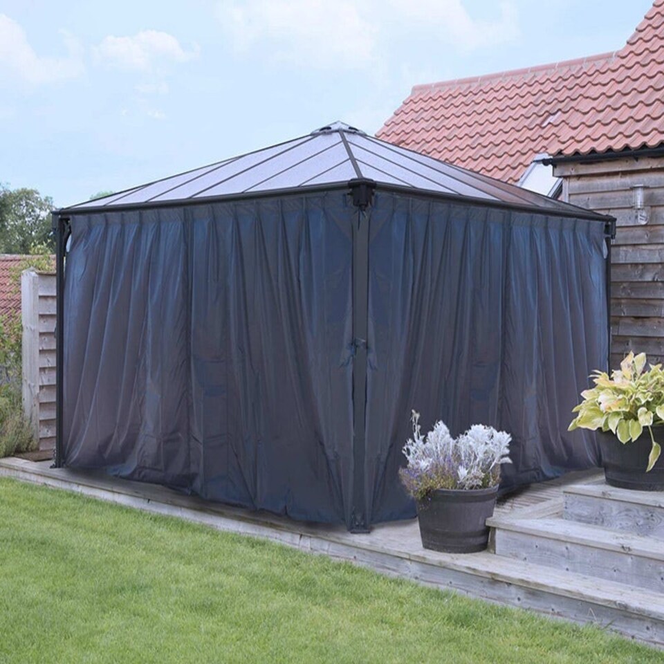 image 1 of Palermo Curtain Set Square Gazebo 4X - L436 x W436 x H217 cm (Gazebo Not Included)