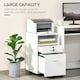 image 6 of Vinsetto Mobile File Cabinet Lockable Documents Storage w/ 5 Wheels Black