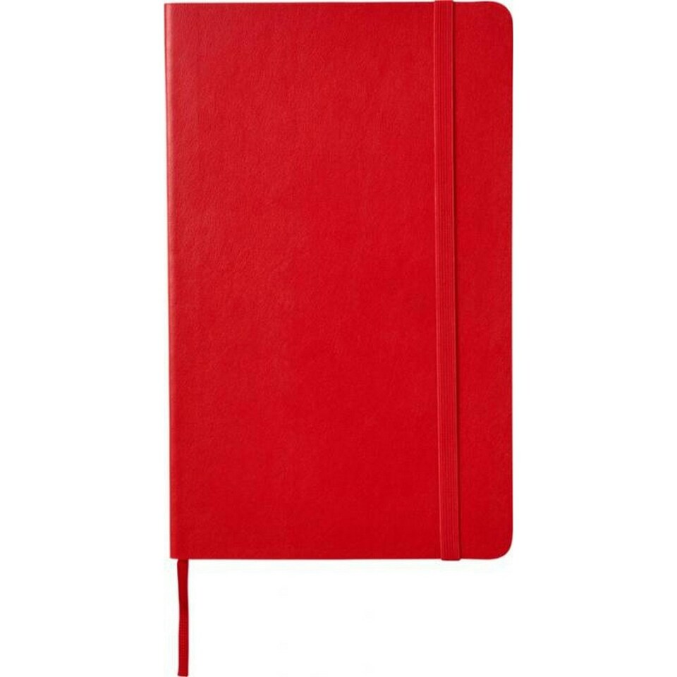 image 1 of Moleskine Classic L Soft Cover Squared Notebook - Scarlet Red - One Size
